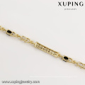 74857 xuping wholesale jewelry new design 14k gold plated cubic zirconia diamond bracelet for women